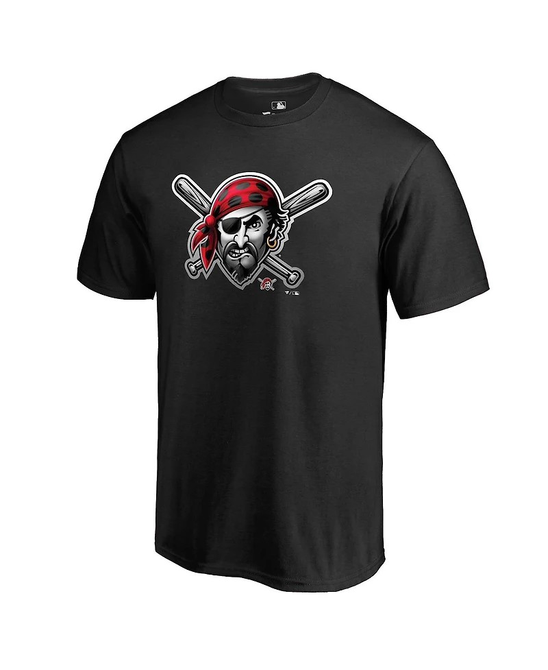Men's Fanatics Black Pittsburgh Pirates Midnight Mascot T-shirt