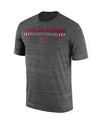 Men's Nike Charcoal Oklahoma Sooners Velocity Legend Performance T-shirt