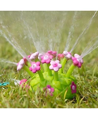 Melissa & Doug Sunny Patch Pretty Petals Flower Sprinkler Toy With Hose Attachment