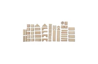Melissa & Doug Standard Unit Solid-Wood Building Blocks With Wooden Storage Tray (60 pcs)