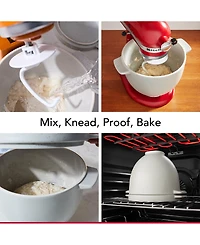 KitchenAid Ceramic Bread Bowl with Baking Lid KSM2CB5BGS