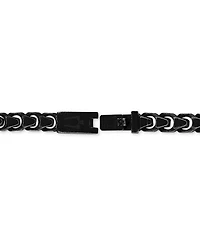 Bulova Men's Link Bracelet Black-Plated Stainless Steel