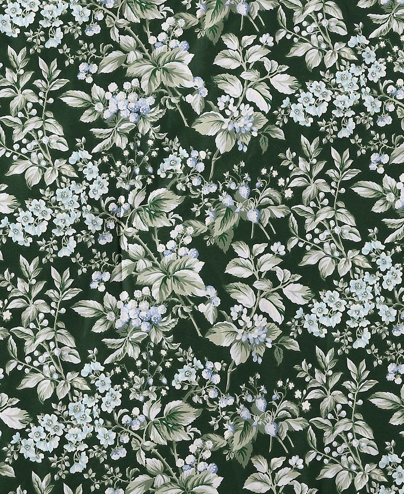 Laura Ashley Bramble Floral Cotton Reversible 7 Piece Duvet Cover Set