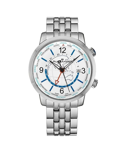 Alexander Men's Journeyman 2 Silver-Tone Stainless Steel , Silver-Tone Dial