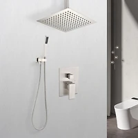Ceiling Mounted Shower System Combo Set With Handheld And 10 Shower Head