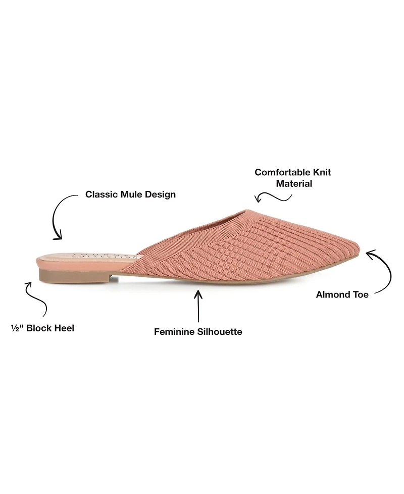 Journee Collection Women's Aniee Knit Mules