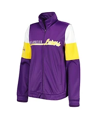 Women's G-iii 4Her by Carl Banks Purple Los Angeles Lakers Change Up Full-Zip Track Jacket