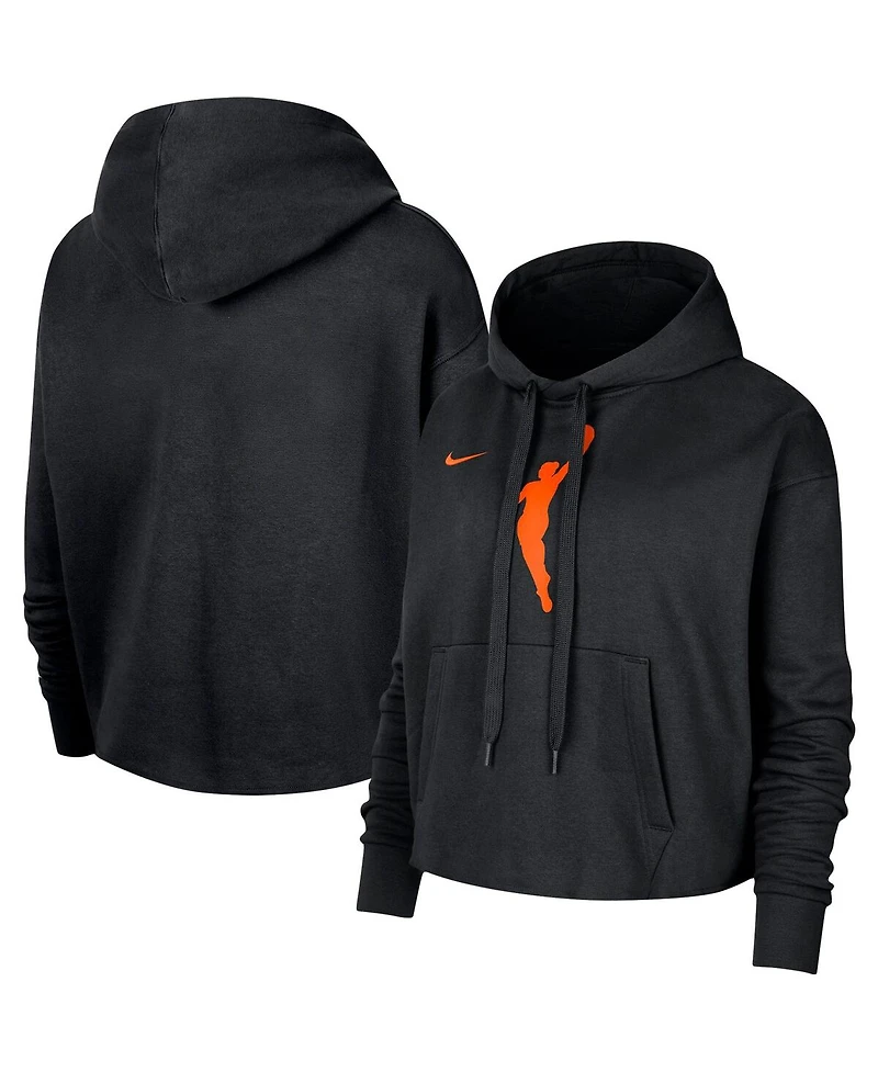 Women's Nike Wnba Logowoman Team 13 Cropped Pullover Hoodie