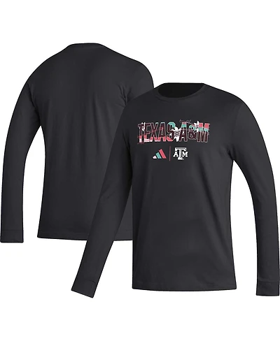 Men's adidas Black Texas A&M Aggies Honoring Excellence Long Sleeve T-shirt