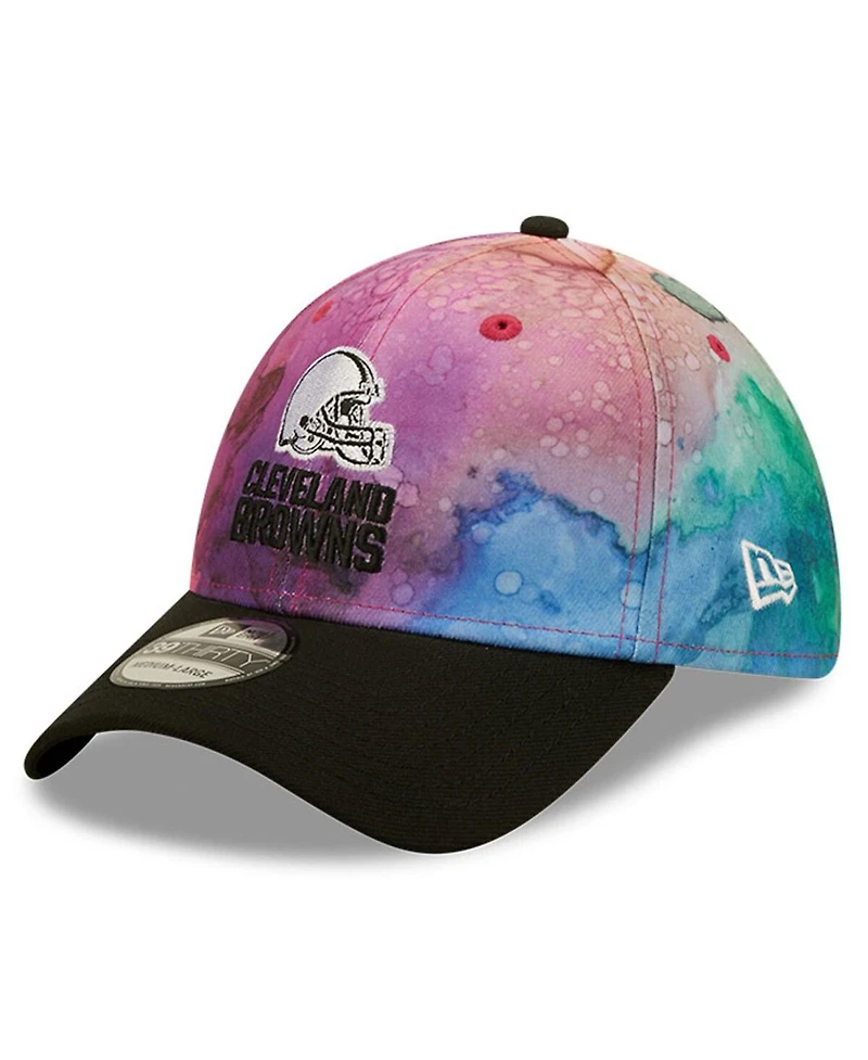 Men's New Era Pink, Black Cleveland Browns 2022 Nfl Crucial Catch 39THIRTY Flex Hat