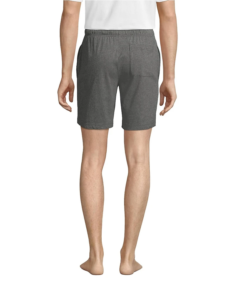 Lands' End Men's Big & Tall Knit Jersey Pajama Shorts