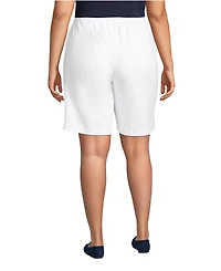 Lands' End Women's Plus Sport Knit High Rise Shorts