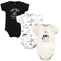 Hudson Baby Boys Unisex All-Season Cotton One-Piece Garment Set of 3
