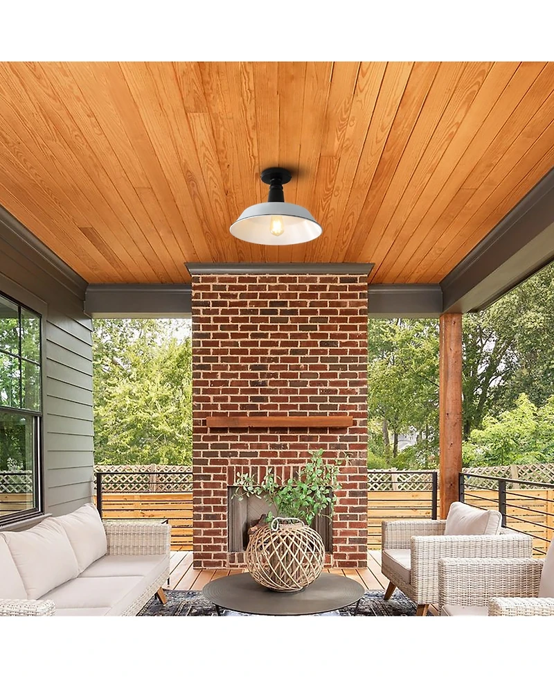 Camila 14" 1-Light Classic Industrial Indoor