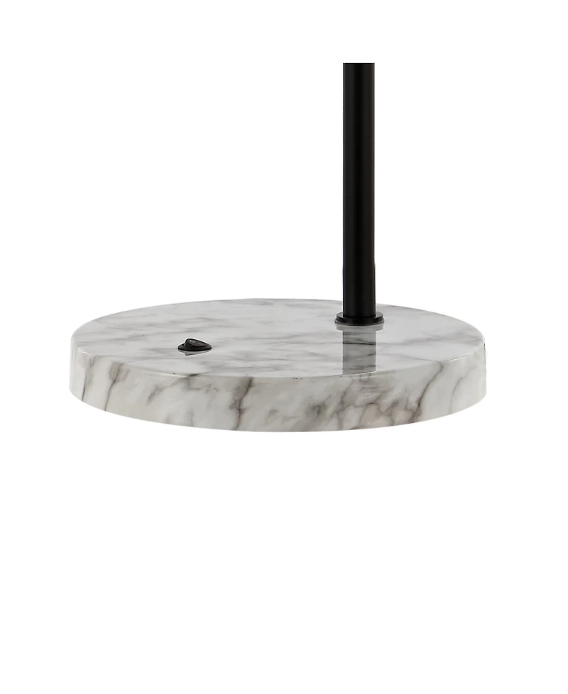 Penta 23.5" Industrial Farmhouse Head-Adjustable Iron Led Task Lamp with Usb Charging Port