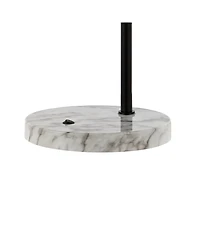 Penta 23.5" Industrial Farmhouse Head-Adjustable Iron Led Task Lamp with Usb Charging Port