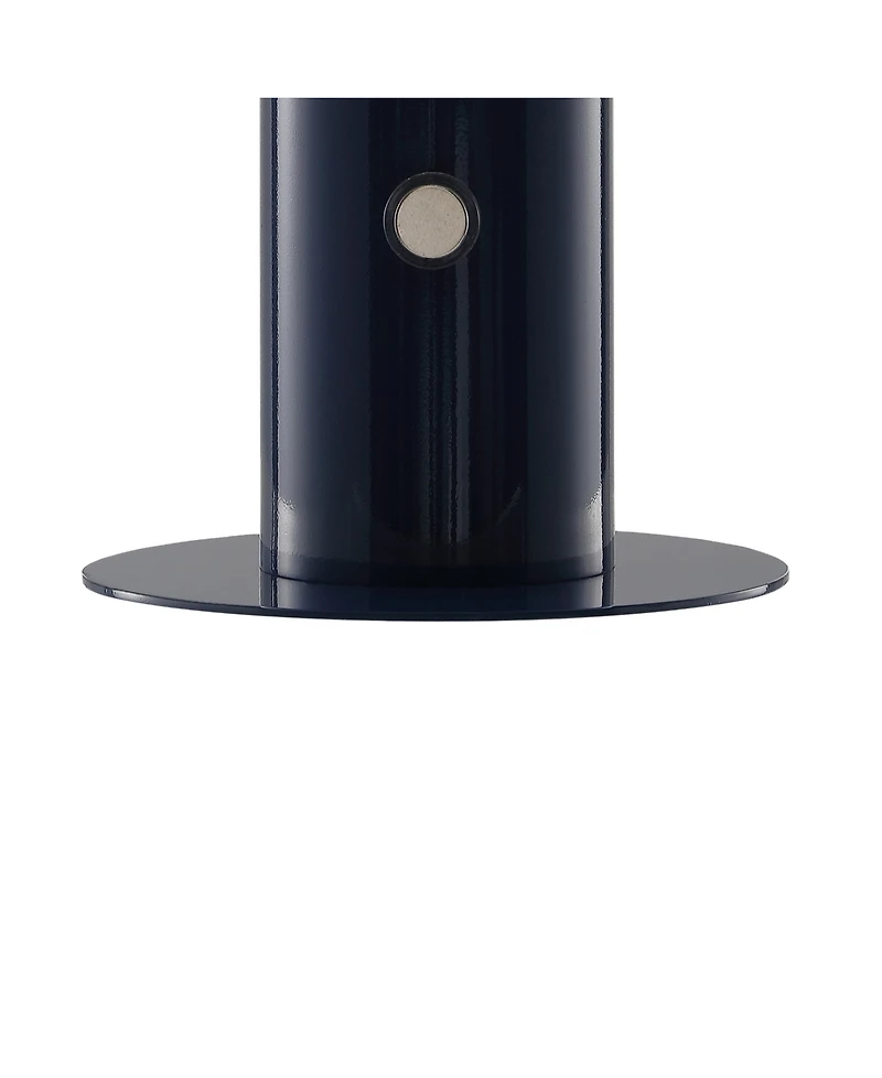 Boletus 10.75" Contemporary Bohemian Rechargeable, Cordless Iron Integrated Led Mushroom Table Lamp