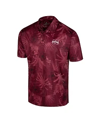 Men's Colosseum Maroon Mississippi State Bulldogs Palms Team Polo Shirt