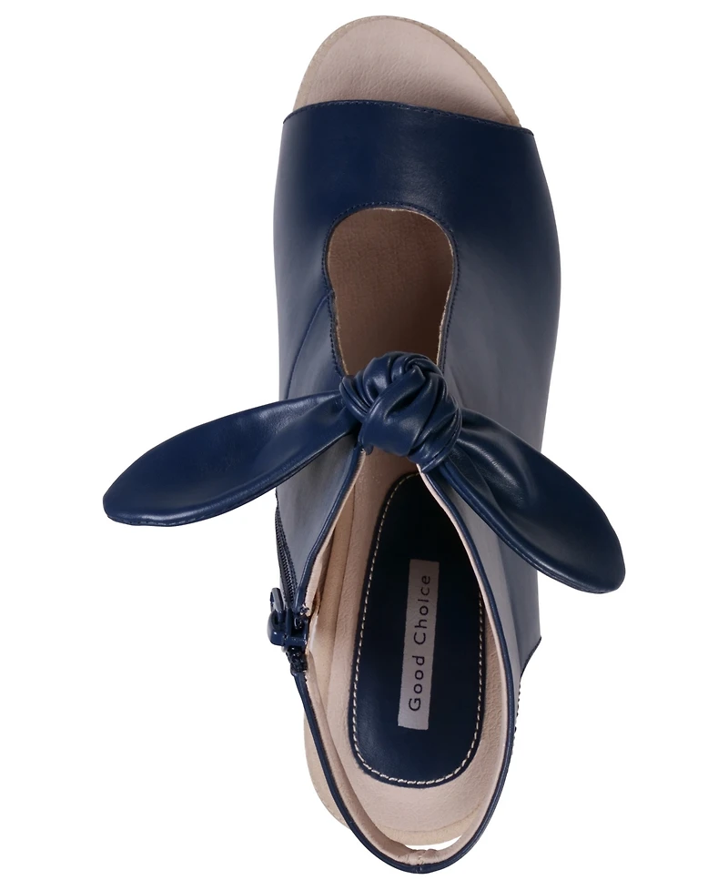 Gc Shoes Women's Kimora Knot Detail Block Heel Dress Sandals