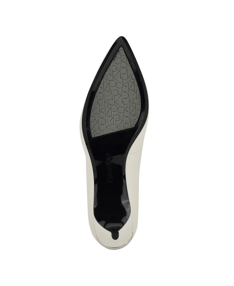 Calvin Klein Women's Gabrianna Pointed Toe Kitten Heel Pumps