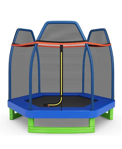 Costway 7FT Kids Trampoline Outdoor Indoor Recreational Bounce Jumper