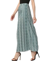 kimi + kai Women's Print Box Pleat Maxi Skirt