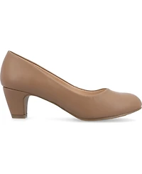 Journee Collection Women's Luu Round Toe Pumps