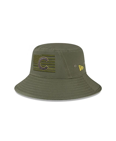 Men's New Era Green Chicago Cubs 2023 Armed Forces Day Bucket Hat