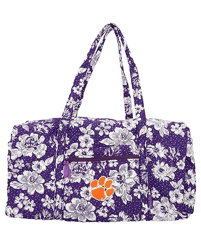 Men's and Women's Vera Bradley Clemson Tigers Rain Garden Large Travel Duffel Bag