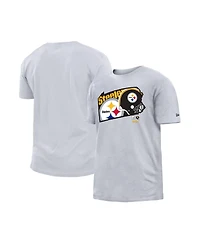 Men's New Era White Pittsburgh Steelers Gameday State T-shirt