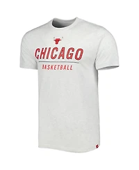 Men's Sportiqe Ash Chicago Bulls Turbo Tri-Blend T-shirt