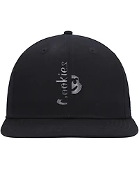 Men's Cookies Black Searchlight Snapback Hat