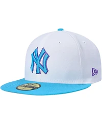Men's New Era White York Yankees 1999 World Series Vice 59FIFTY Fitted Hat