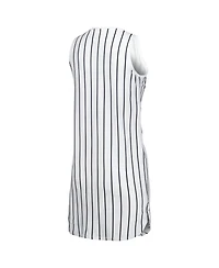 Women's Concepts Sport White San Francisco Giants Reel Pinstripe Knit Sleeveless Nightshirt