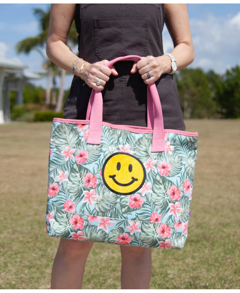 Shady Lady Hawaiian Extra Large, 100% Cotton Canvas Carryall Tote Bag