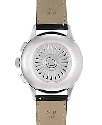 Certina Men's Swiss Automatic Chronograph Ds Black Leather Strap Watch 42mm