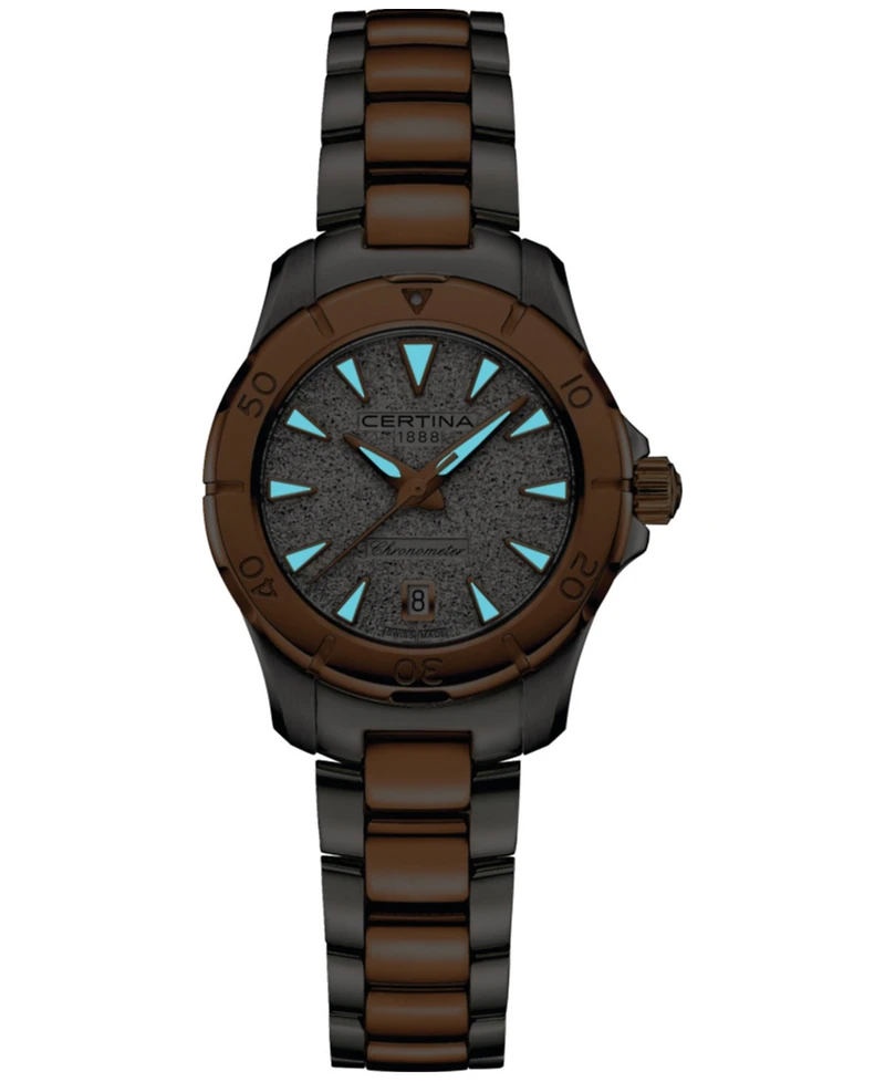 Certina Women's Swiss Ds Action Two-Tone Stainless Steel Bracelet Watch 29mm