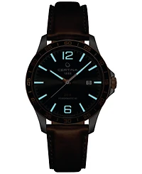 Certina Men's Swiss Automatic Ds-8 Brown Leather Strap Watch 41mm