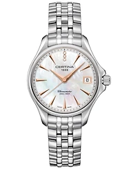 Certina Women's Swiss Ds Action Diamond Accent Stainless Steel Bracelet Watch 34mm