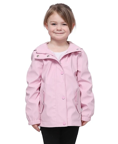Rokka&Rolla Girls Waterproof Rain Coat Rubberized Jacket