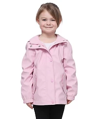 Rokka&Rolla Girls Waterproof Rain Coat Rubberized Jacket