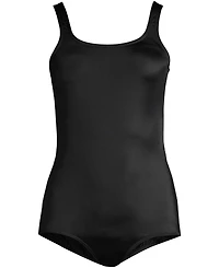 Lands' End Women's Plus Scoop Neck Soft Cup Tugless Sporty One Piece Swimsuit