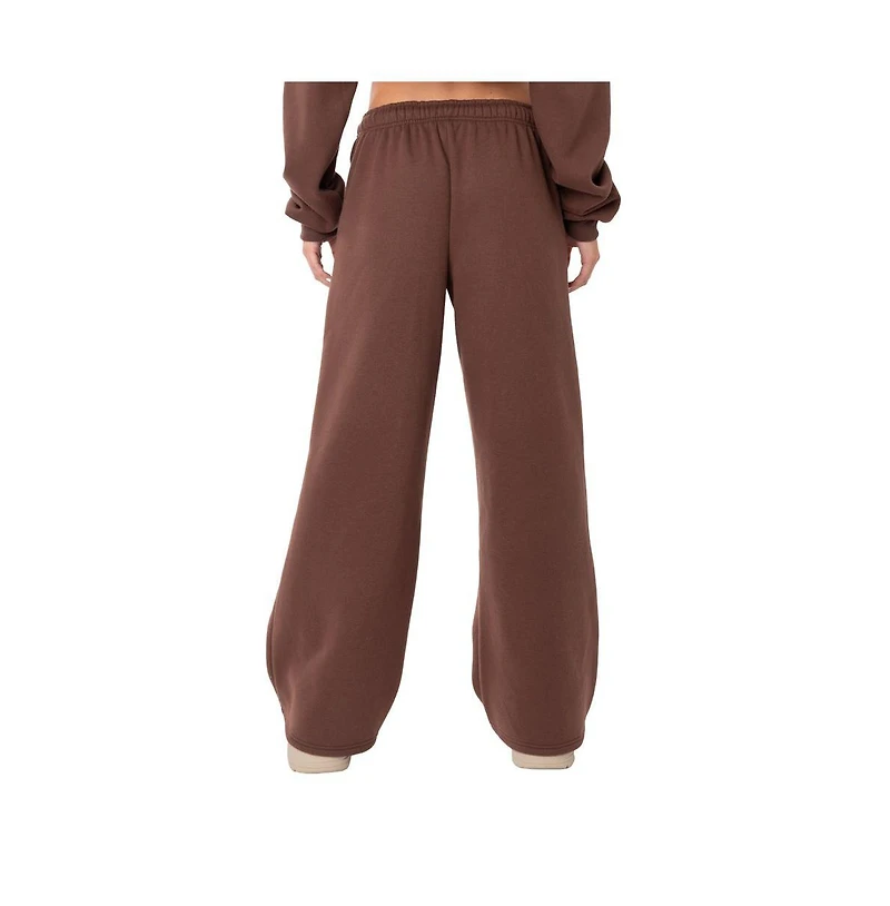 Edikted Women's Brenna low rise wide sweatpants