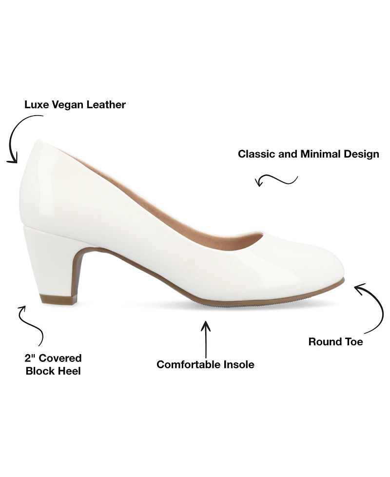 Journee Collection Women's Luu Round Toe Pumps