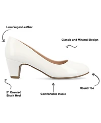 Journee Collection Women's Luu Round Toe Pumps