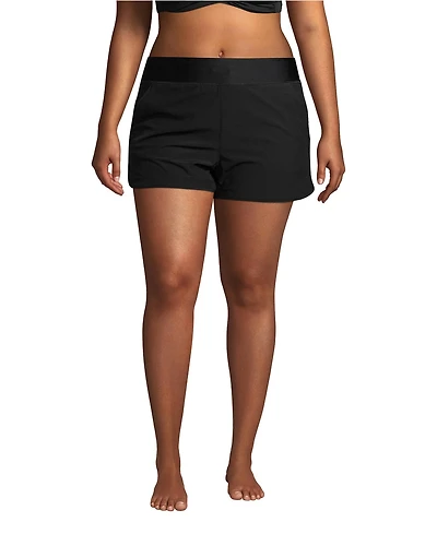 Lands' End Plus SunShade Upf 50 3" Board Shorts with Panty