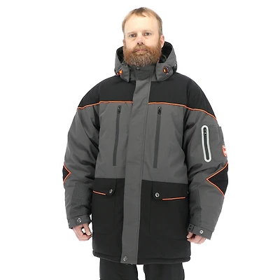 RefrigiWear Big & Tall PolarForce Parka Insulated Winter Jacket, -40°F Comfort Rating, Water-Repellent Wind-Tight