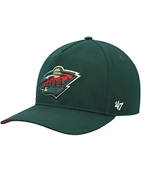 Men's '47 Brand Green Minnesota Wild Primary Hitch Snapback Hat