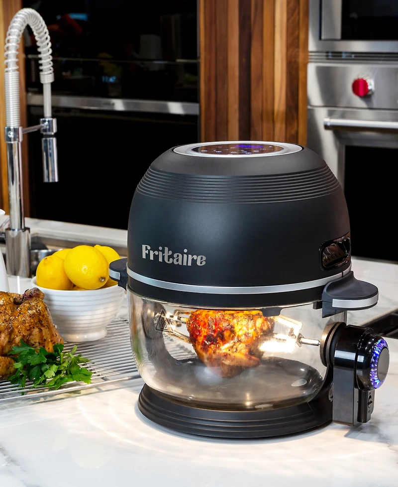 Fritaire Self Cleaning Glass Bowl Air Fryer Set, 4 Piece