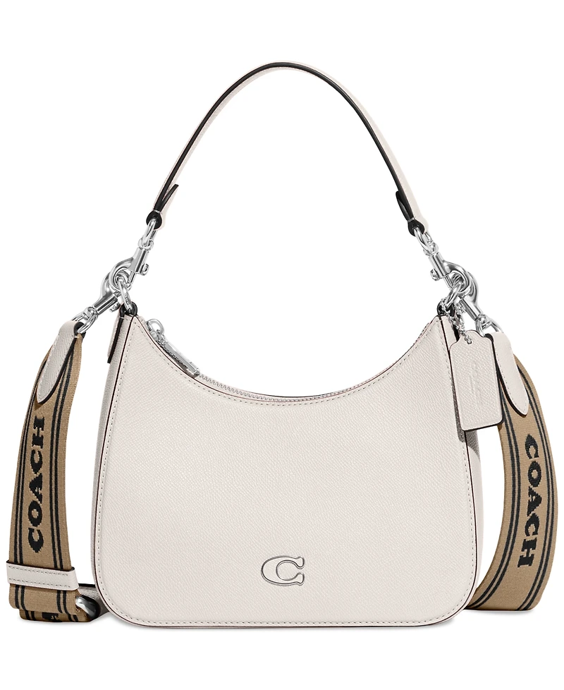 Coach Small Crossgrain Leather Hobo Crossbody Bag